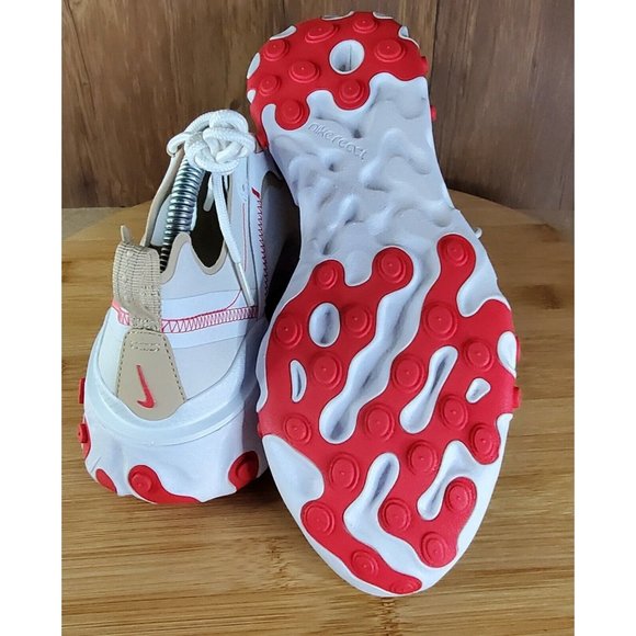 Nike React Element 55 White Ember Glow Desert Ore BQ2728-101 Women’s Sz 9 - Picture 6 of 6